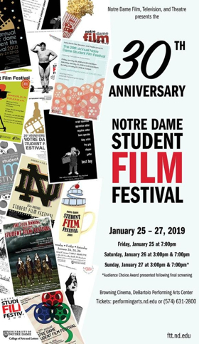 30th Annual Notre Dame Student Film Festival to Take Place January 25-27 Image