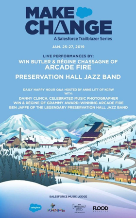 Salesforce's 'Make Change' Series to Feature Live Performances by Arcade Fire's Win Butler & Régine Chassagne, Preservation Hall Jazz Band and More 