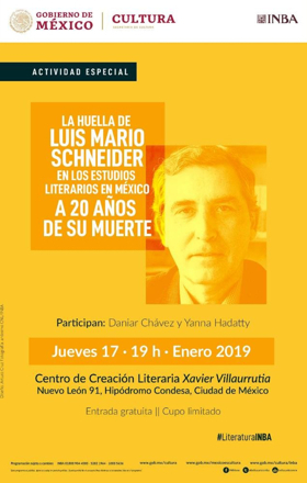 Recordarán a Luis Mario Schneider, el museógrafo de las letras mexicanas Image