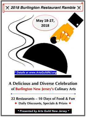 BWW Preview: BURLINGTON NJ RESTAURANT RAMBLE Showcases Area Restaurants 5/18 to 5/27 