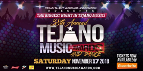 38th Annual Tejano Music Awards & Dance to Take Place on November 17 