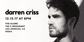 Darren Criss to Bring 'Life in Songwriting' to the Stage in Los Angeles 