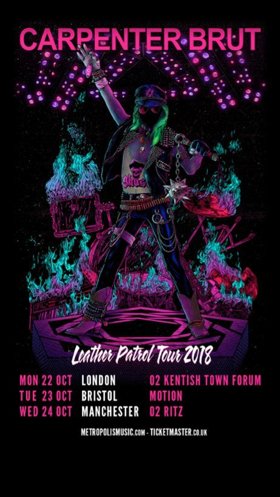 French Synthwave Icon Carpenter Brut Announces October UK Tour 