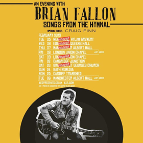 Brian Fallon Announces More UK Acoustic Tour Dates  Image