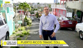 CBS News Correspondent David Begnaud Reports from Puerto Rico Following New Questions About Hurricane Maria 