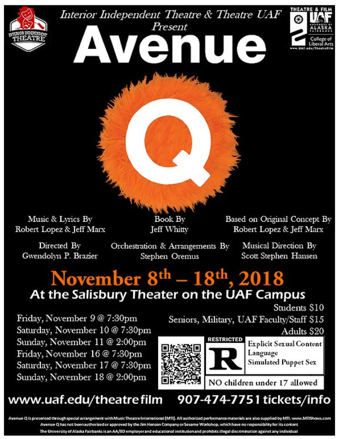 AVENUE Q Comes To Interior Independent Theatre Through 11/18 Image