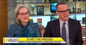 Meryl Streep & Tom Hanks Talks Relevance of THE POST on CBS Image