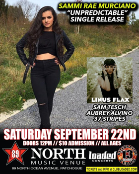 Sammi Rae Murciano “Unpredictable” Single & Video Release 9/22 Image