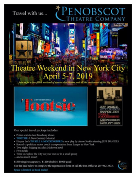 Penobscot Theatre Co Announces Itinerary For April Trip To NYC 