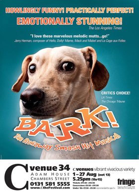 BARK! THE MUSICAL Comes to Edinburgh Fringe Image