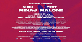 Nicki Minaj And Post Malone Headline 2018 MADE IN AMERICA Festival 