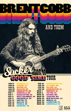 Brent Cobb Confirms 'Sucker For a Good Time' Headline Tour Image