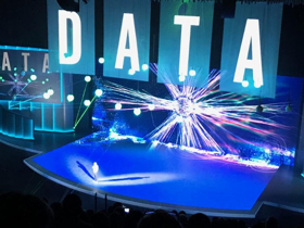 Fireplay Designs Custom Laser Effect For Intel Keynote Speech At 2018 CES In Las Vegas Image