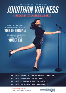 QUEER EYE's Jonathan Van Ness Announces U.K. & Ireland Tour  Image