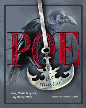 World Premiere Staged Readings of POE the musical directed by Rachel Wolf, with music and libretto by Rachel Wolf.  Image