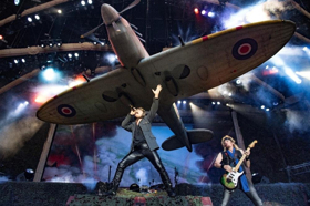 Iron Maiden Fly Replica Spitfire As their Sold Out Legacy of the Beast Tour Lands in the UK 