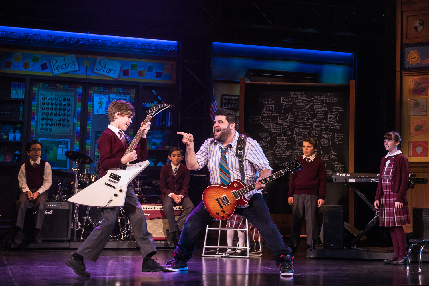Review: Students Steal the Show in School of Rock At DCPA 