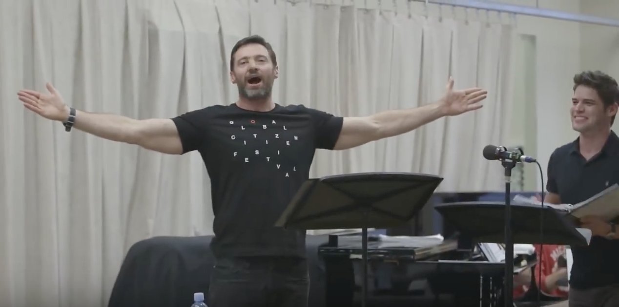 VIDEO Hugh Jackman Preps for THE GREATEST SHOWMAN With Broadway