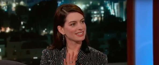 VIDEO: Anne Hathaway Tells Kimmel About Her Theatre Roots at the Paper Mill Playhouse Video