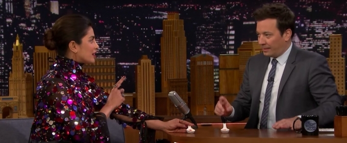 VIDEO: Priyanka Chopra and Jimmy Fallon Compete in a Skittles Challenge Video