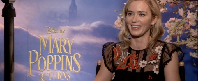 TV Exclusive: Talkin' Poppins- Emily Blunt Explains Why Every Day was a Jolly… Video
