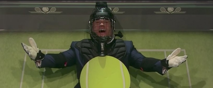 VIDEO: James Corden Challenges Tennis Champ Novak Djokovic to Target Practice Video