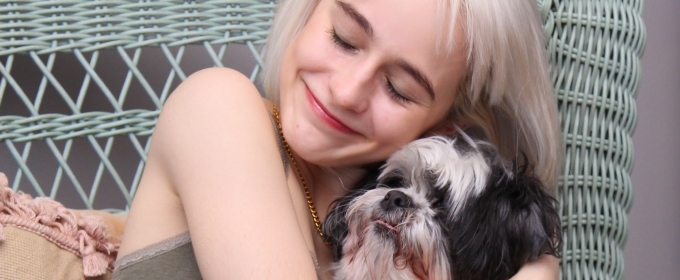 Tails of Broadway Sophia Anne Caruso Cuddles Up with Pucci