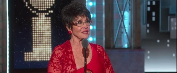VIDEO: Chita Rivera Accepts her Lifetime Achievement Tony Award Saying 'Theatre is… Video