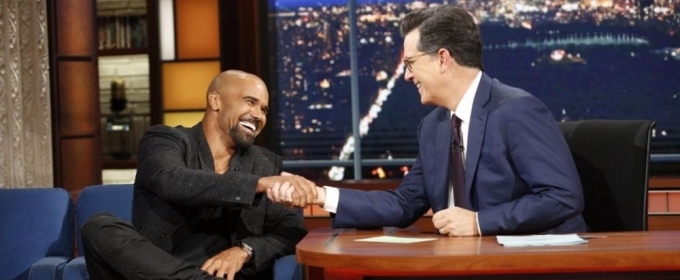 VIDEO: Shemar Moore & Stephen Compare Abs on LATE SHOW Video