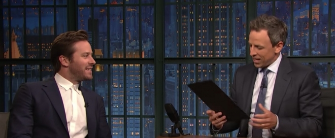 VIDEO: Armie Hammer Talks Moonwalking, Learning Lines, And Being Out Of His Comfort… Video