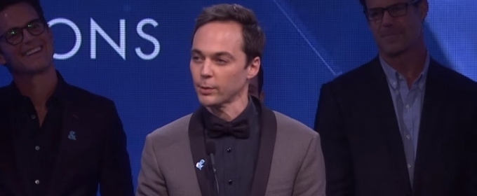 VIDEO: Jim Parsons Receives GLAAD Award from Ryan Murphy and the Cast of THE BOYS IN… Video