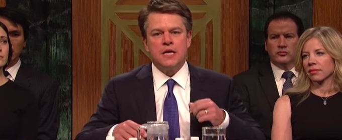 VIDEO: SNL Season Premiere Tackles Kavanaugh Hearing With Matt Damon Video