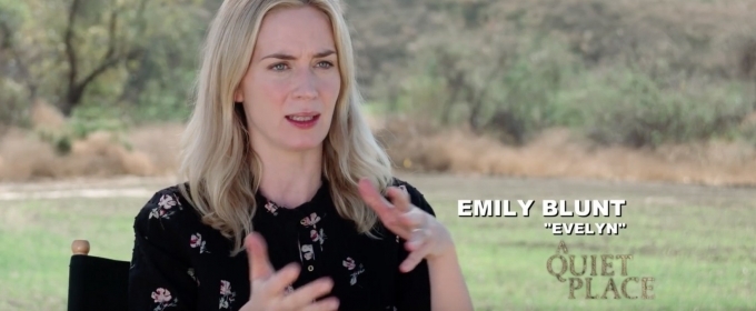 VIDEO: Emily Blunt Discusses A QUIET PLACE; In Theatres on April 6, 2018 Video