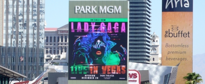 Up on the Marquee: LADY GAGA ENIGMA Live in Vegas Photos