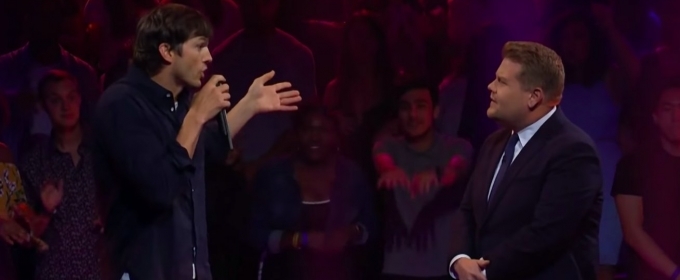 VIDEO: James Corden and Ashton Kutcher Compete in an Epic Rap Battle Video