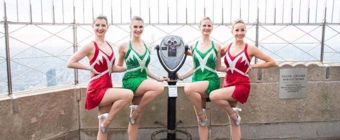 Photo Flash: The Rockettes Turn Empire State Building Red & Green for Tonight's Photos