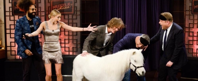 VIDEO: James Corden Plays 'Nuzzle Whaaa?' w/ Hailey Baldwin, Matt LeBlanc & William… Video