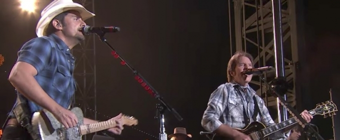 VIDEO: Brad Paisley and John Fogerty Perform 'Proud Mary' & More on JIMMY KIMMEL Video
