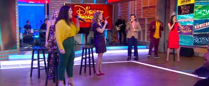 VIDEO: Stars From FROZEN, ALADDIN, and THE LION KING Perform a Disney Medley on Good… Video