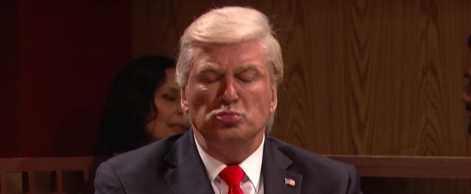 VIDEO: Alec Baldwin's Donald Trump Dines With His Team on SNL Cold Open Video