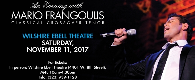 TV: Save on Tickets to See Acclaimed Crossover Tenor Mario Frangoulis in LA on 11/11 Video