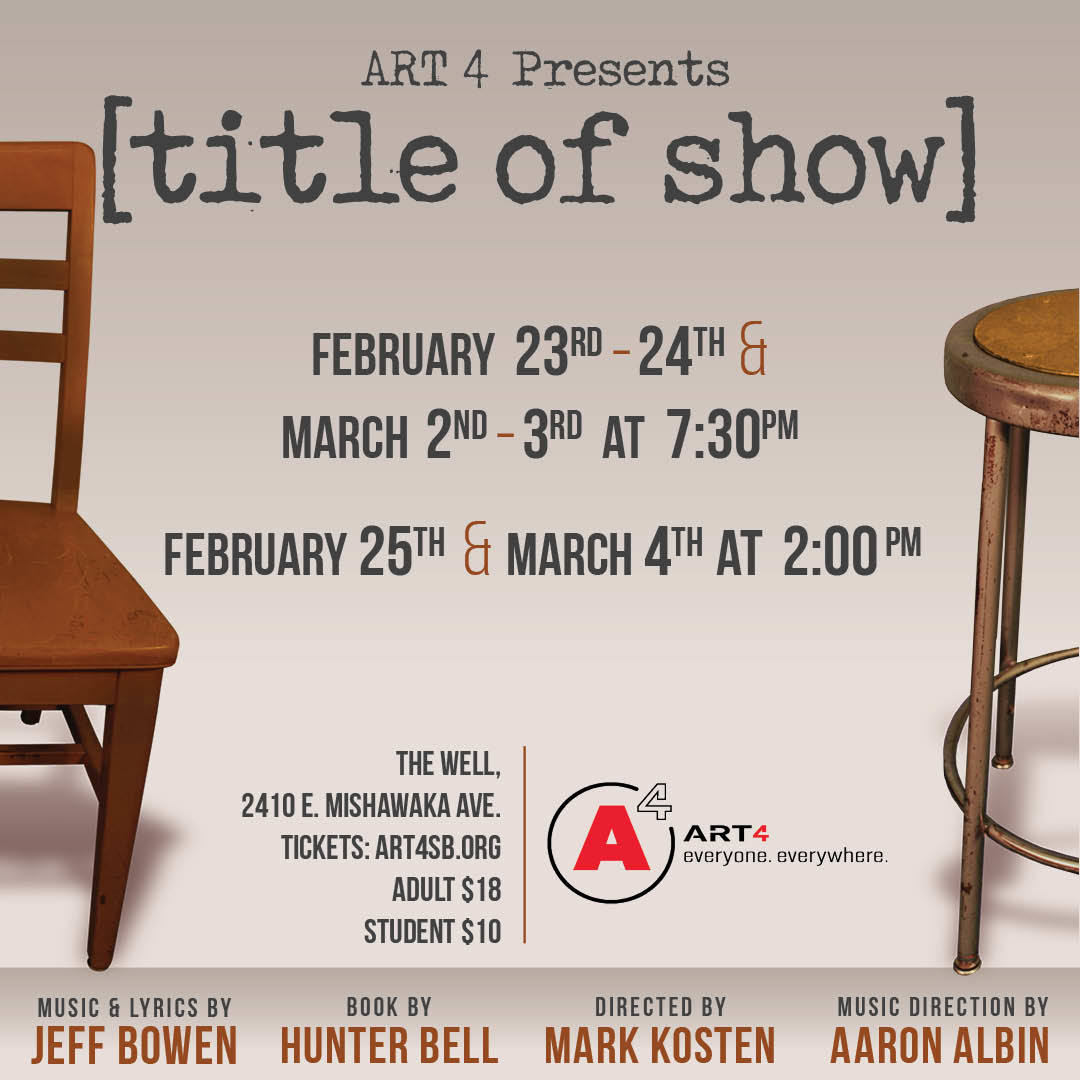 Feature: [TITLE OF SHOW] at Art 4 