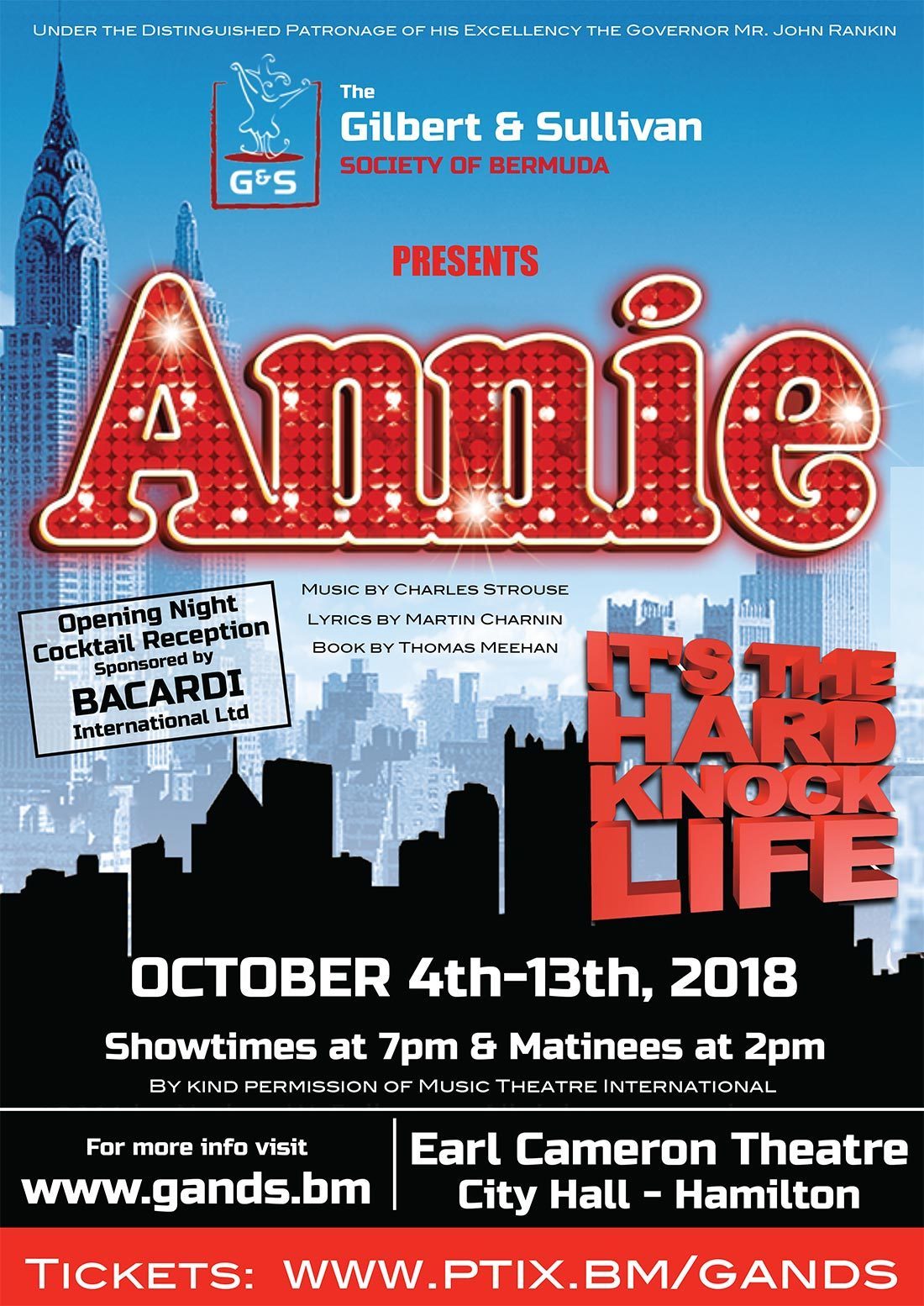 ANNIE Comes To Gilbert And Sullivan Society Of Bermuda Next Month Image