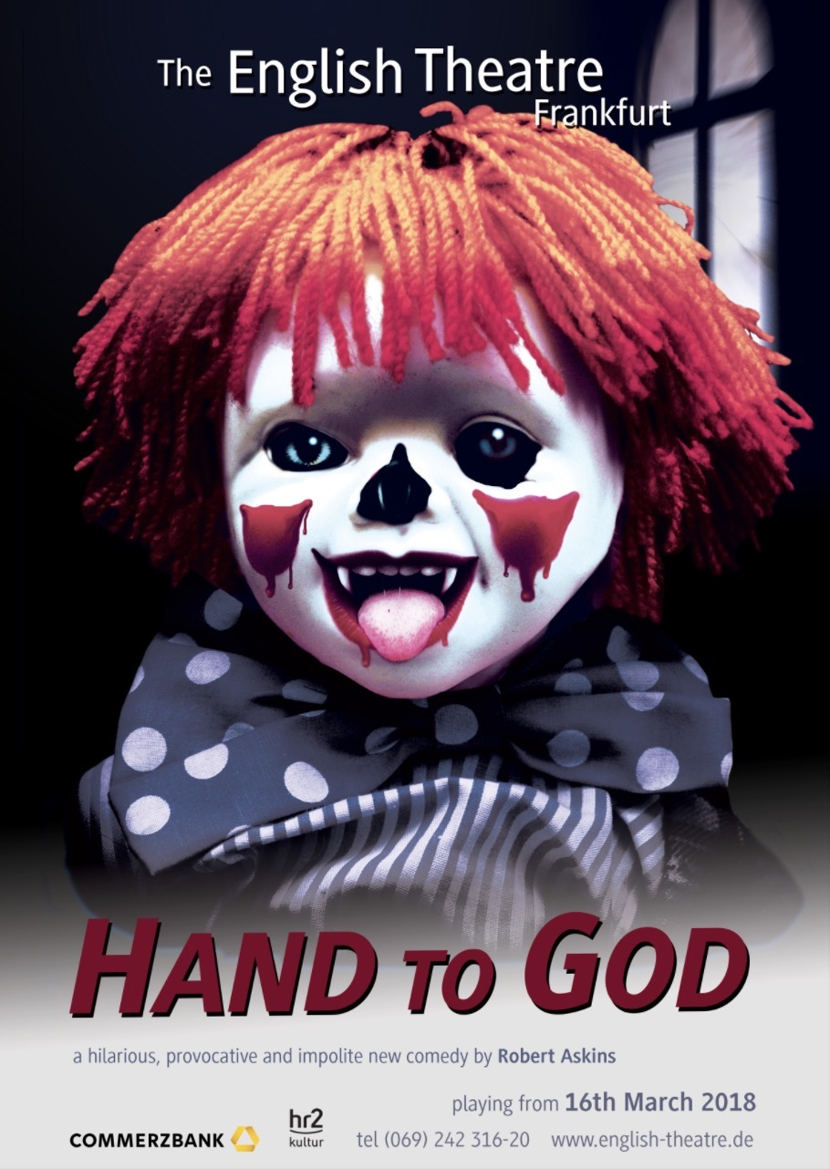 HAND TO GOD at The English Theatre Frankfurt Image