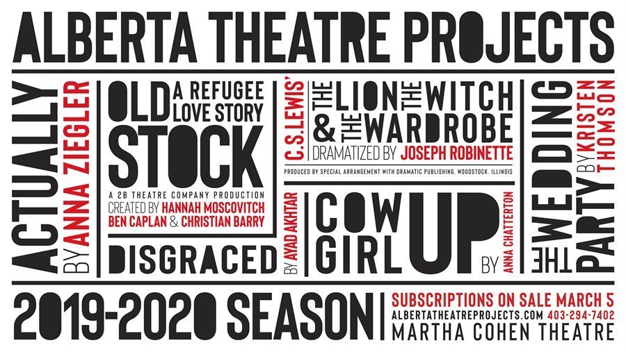 Alberta Theatre Projects Announces Their 2019/2020 Season  Image