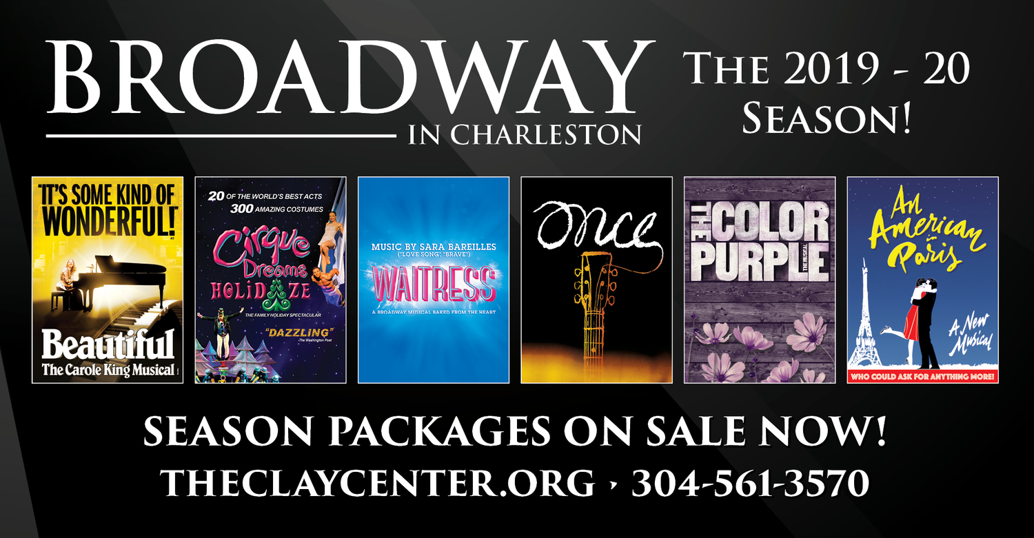 Just Announced! THE CLAY CENTER'S BROADWAY IN CHARLESTON 2019-2020 SEASON! Image