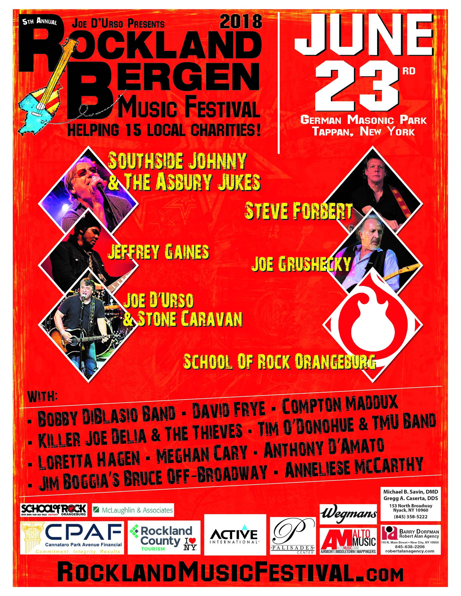 Interview: Joe D'Urso of ROCKLAND / BERGEN MUSIC FESTIVAL at German Masonic Park, Tappan NY 