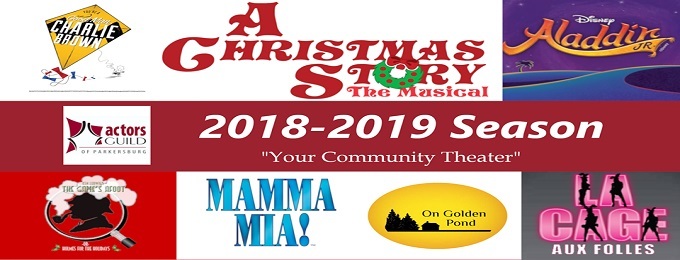 Feature: Actors Guild of Parkersburg's 2018/2019 Season Announced! Tickets Now Available! 