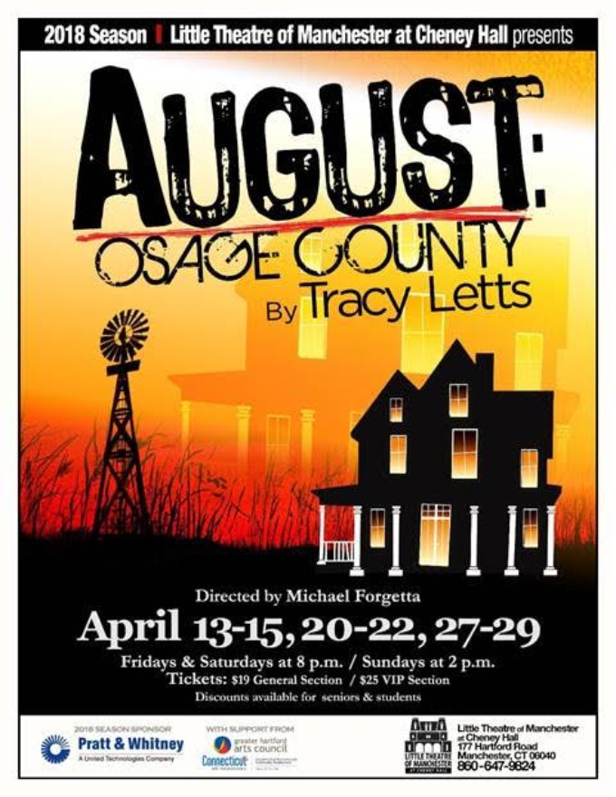 Review: AUGUST: OSAGE COUNTY at Little Theatre Of Manchester At Cheney Hall 