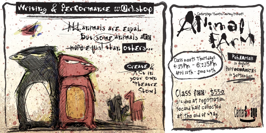 CenterStage Seeks Kids For Unique ANIMAL FARM Workshop Image